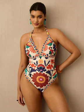 Maiô Plus Size Luxo Tropical Ísis