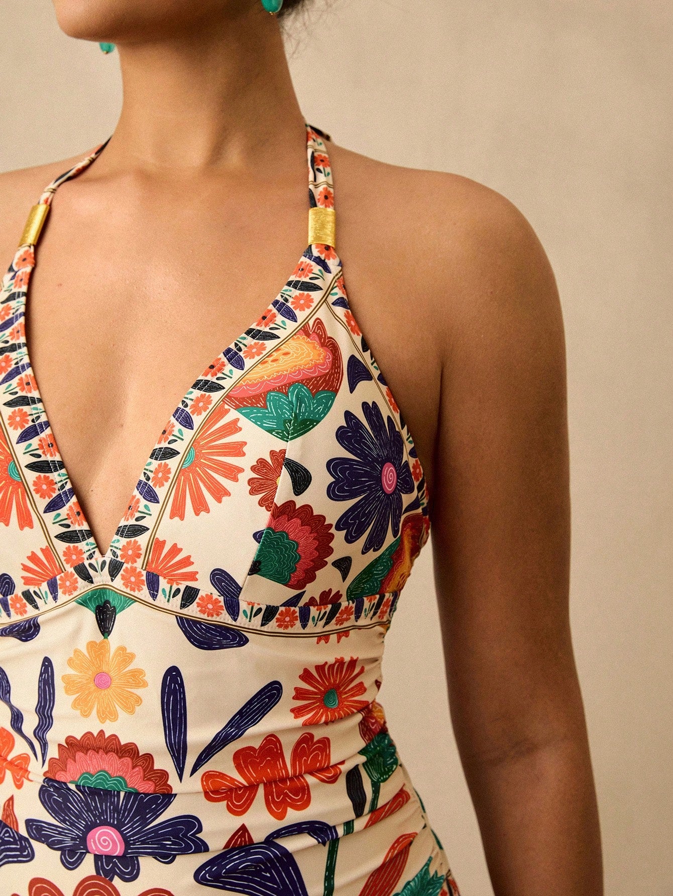 Maiô Plus Size Luxo Tropical Ísis