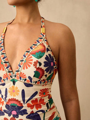 Maiô Plus Size Luxo Tropical Ísis