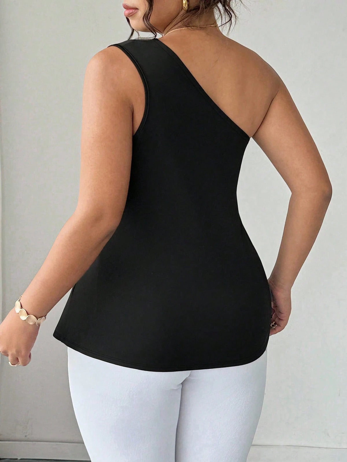 Blusa Um Ombro Plus Size Harper