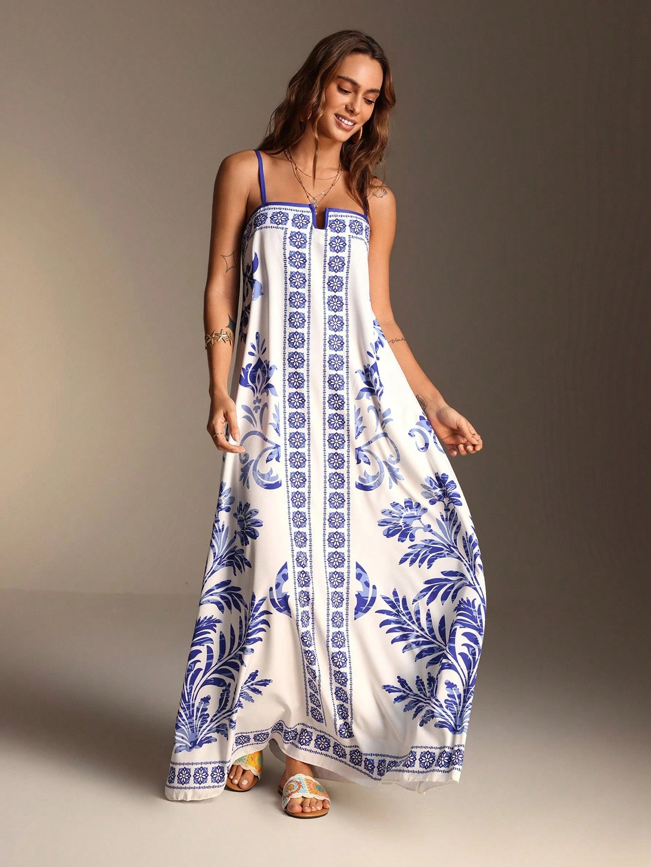 Vestido Longo Tropical Antonella