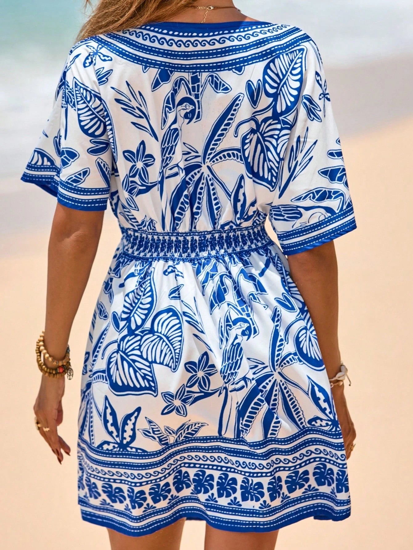 Saída de Praia Vestido Tropical Lívia