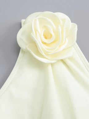 Maiô Elegante Flor 3D Lívia