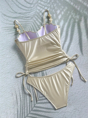 Tankini Drapeado Pérola Vintage