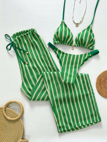 Conjunto Biquíni Tricô 3 Peças Mia
