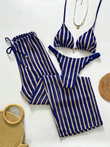 Conjunto Biquíni Tricô 3 Peças Mia