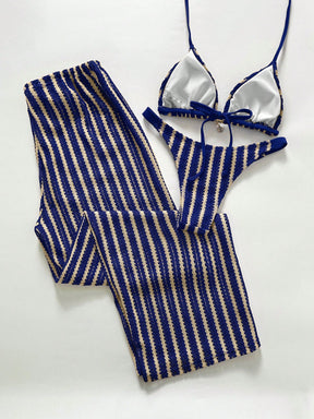 Conjunto Biquíni Tricô 3 Peças Mia