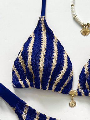 Conjunto Biquíni Tricô 3 Peças Mia
