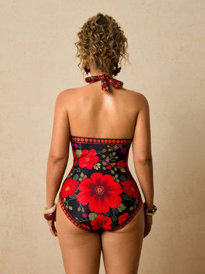 Maiô Plus Size Luxo Tropical Ísis