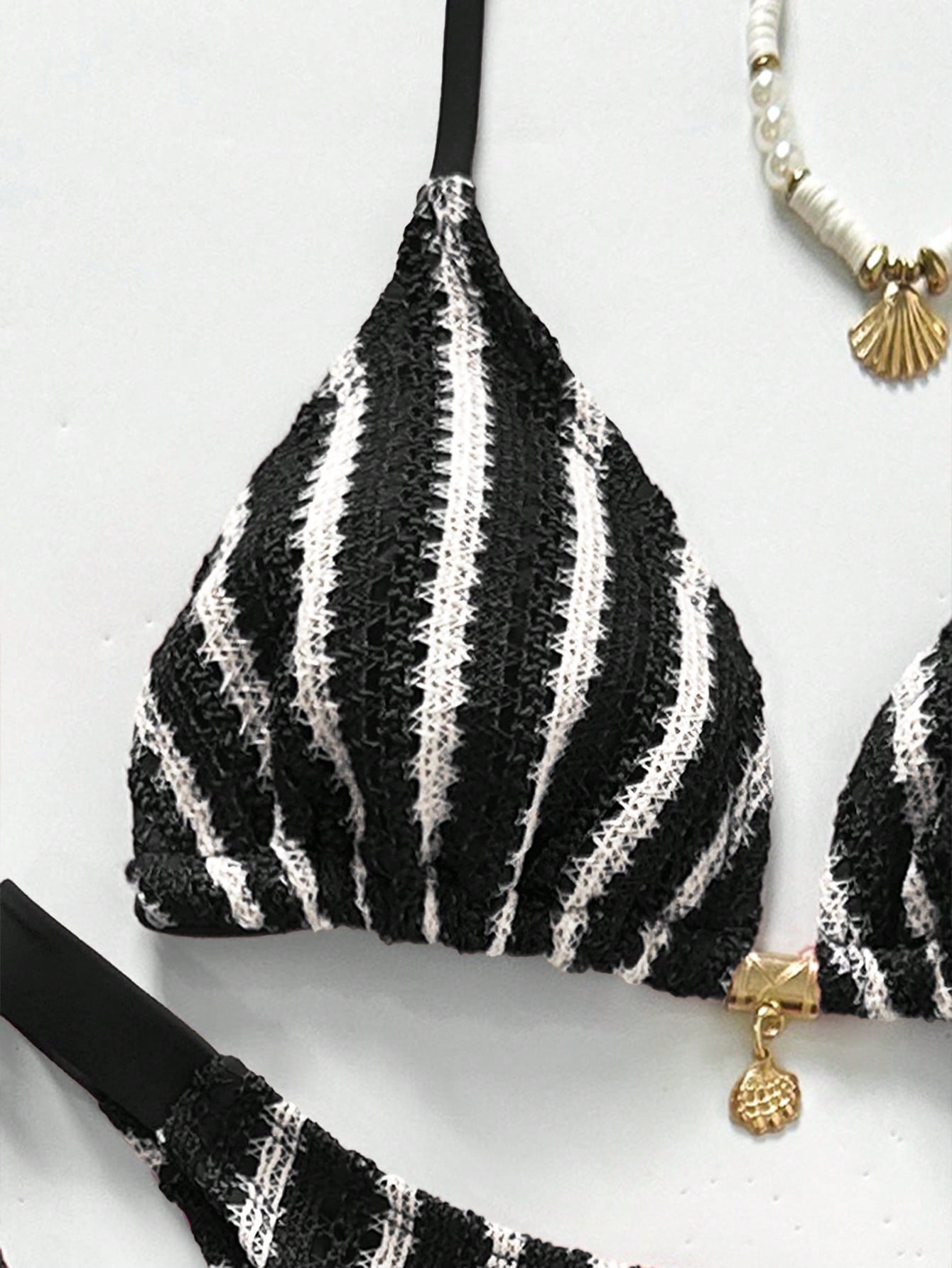 Conjunto Biquíni Tricô 3 Peças Mia