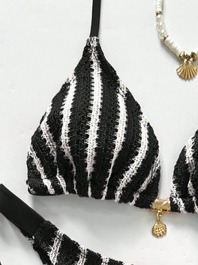 Conjunto Biquíni Tricô 3 Peças Mia