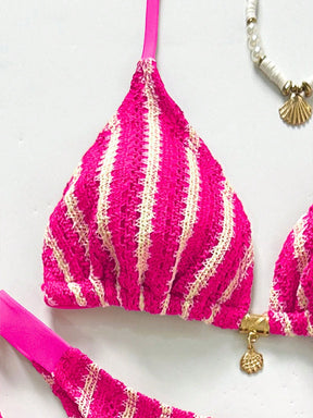 Conjunto Biquíni Tricô 3 Peças Mia
