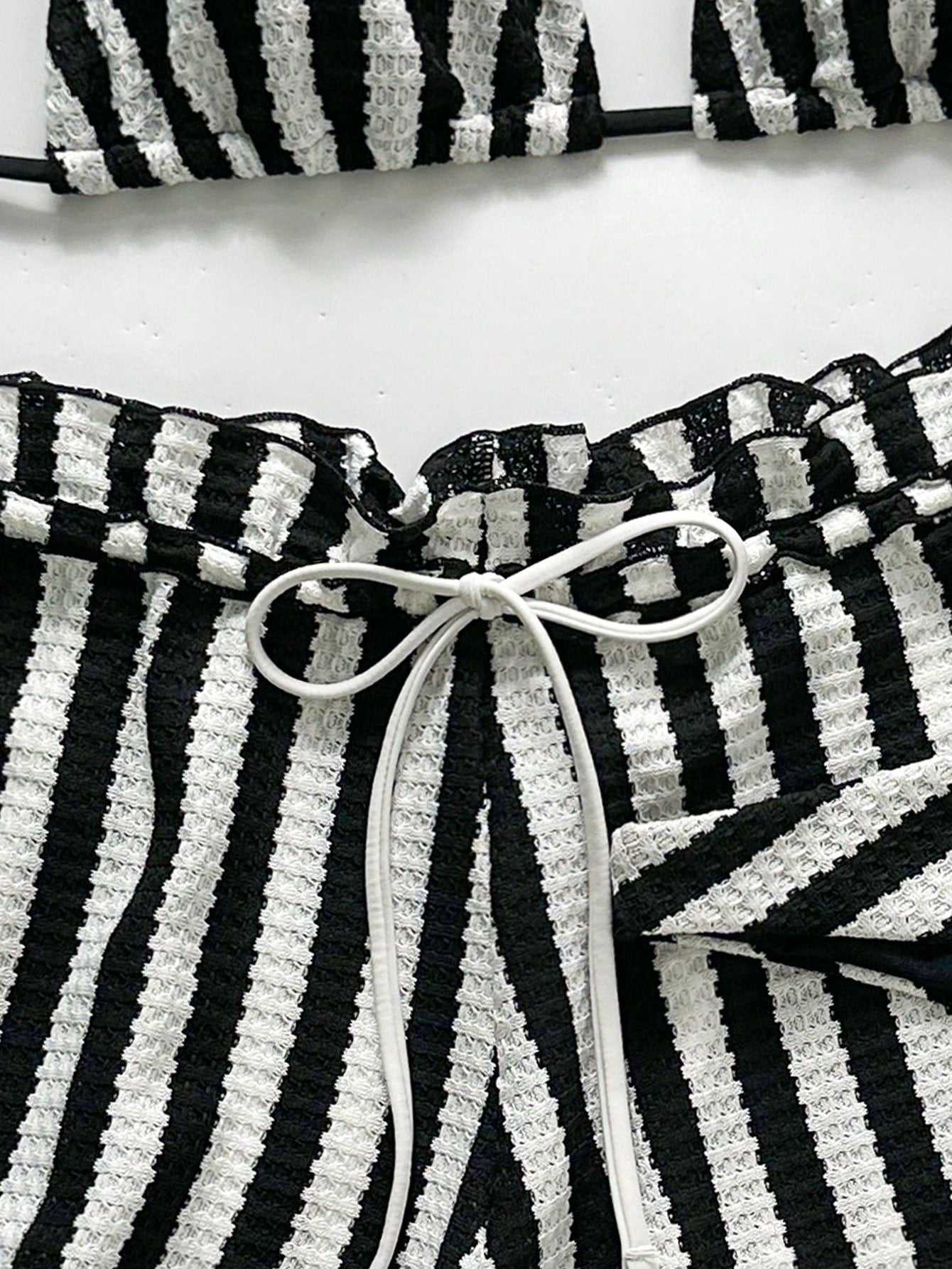 Conjunto Biquíni 3 Peças Tricô Resort