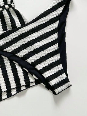 Conjunto Biquíni 3 Peças Tricô Resort
