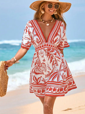 Saída de Praia Vestido Tropical Lívia