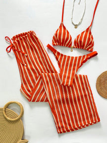 Conjunto Biquíni Tricô 3 Peças Mia