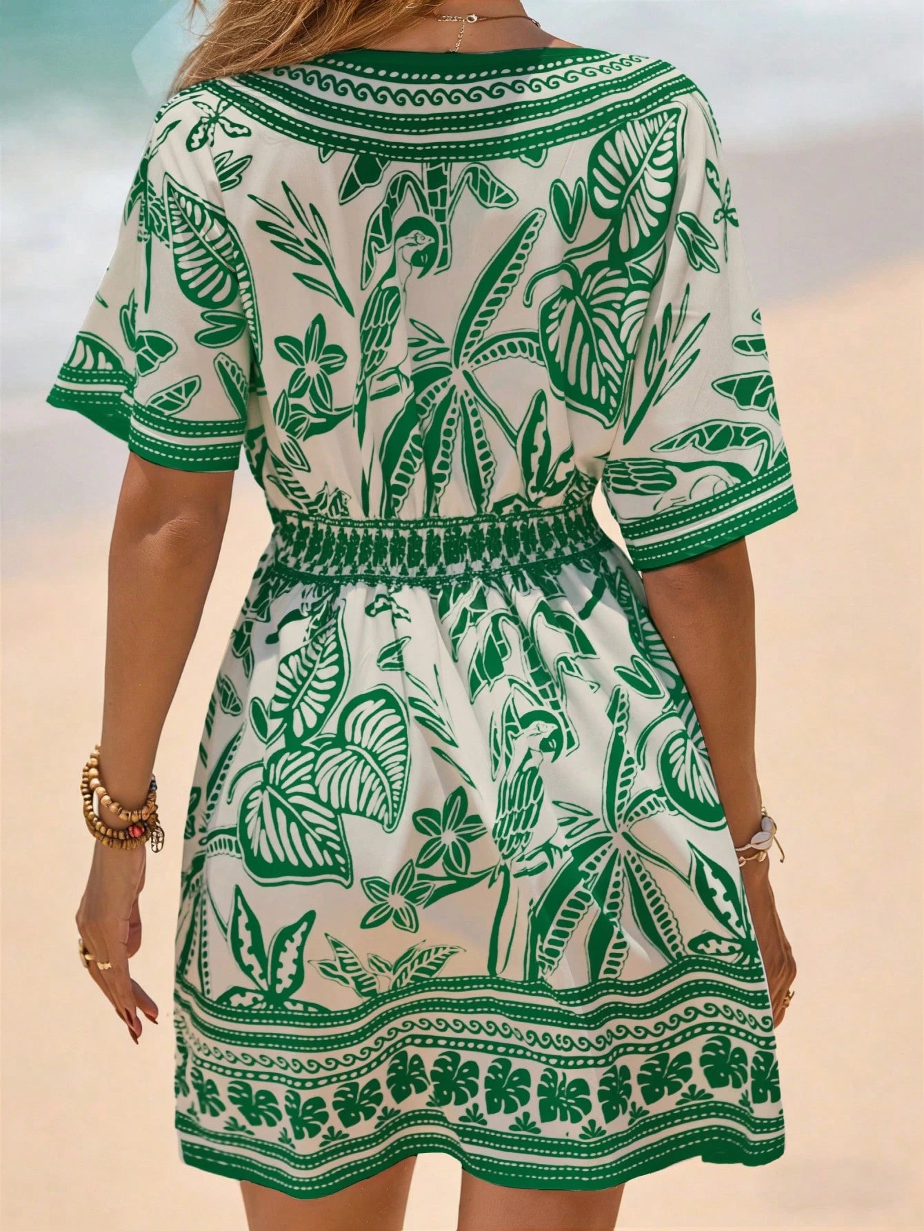 Saída de Praia Vestido Tropical Lívia