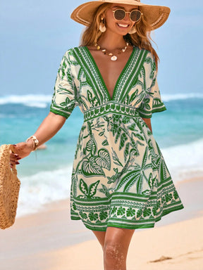 Saída de Praia Vestido Tropical Lívia