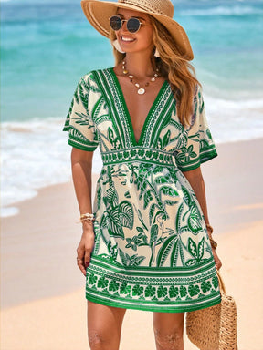Saída de Praia Vestido Tropical Lívia