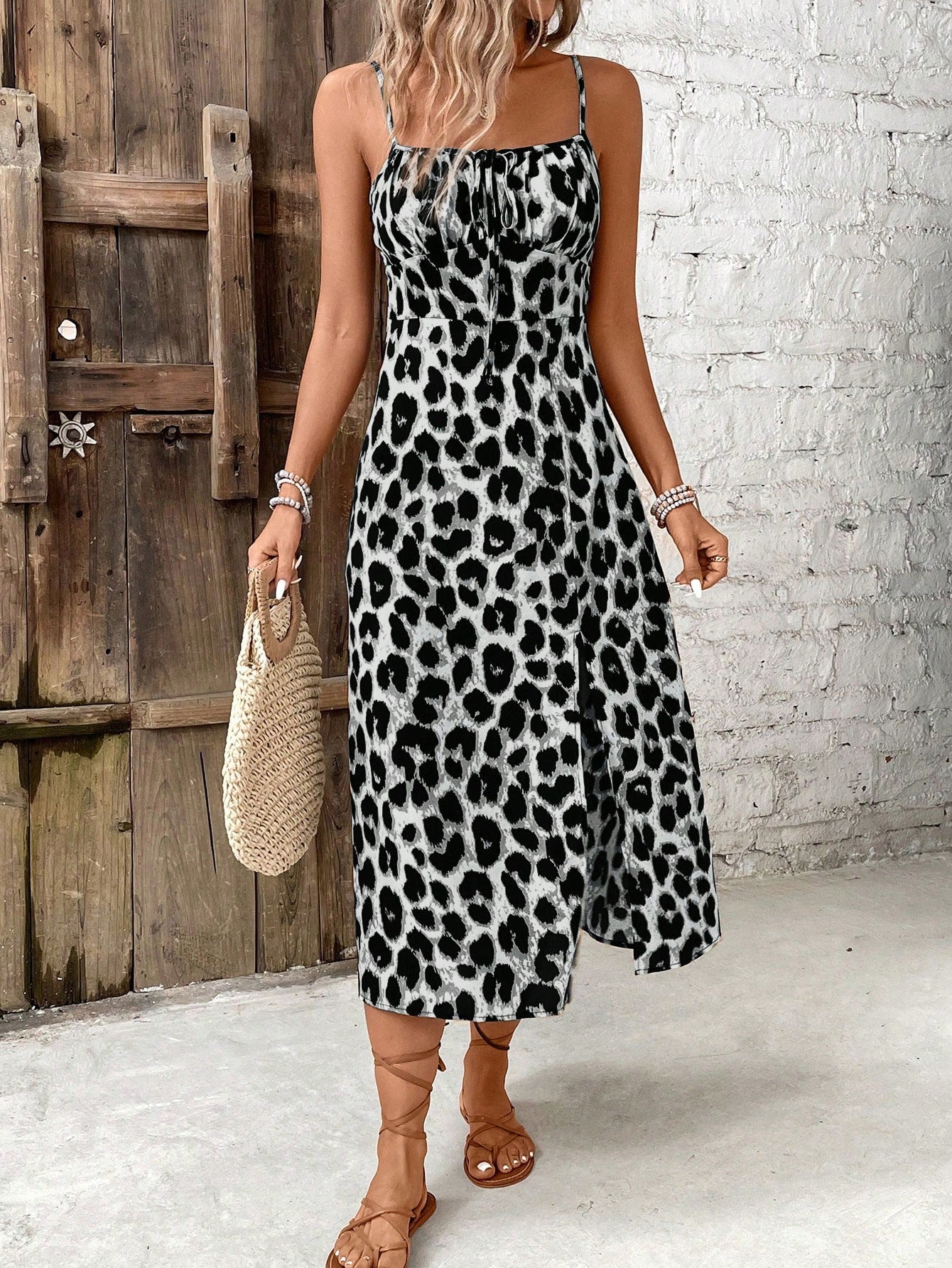 Vestido Longo Leopardo Iza