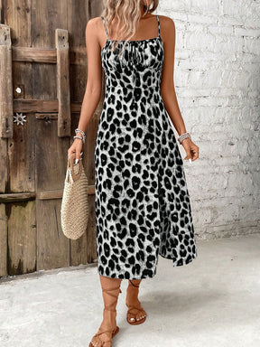 Vestido Longo Leopardo Iza