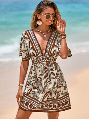 Saída de Praia Vestido Tropical Lívia