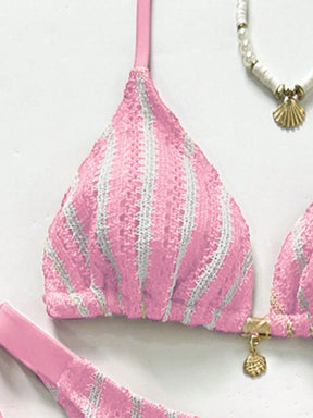 Conjunto Biquíni Tricô 3 Peças Mia