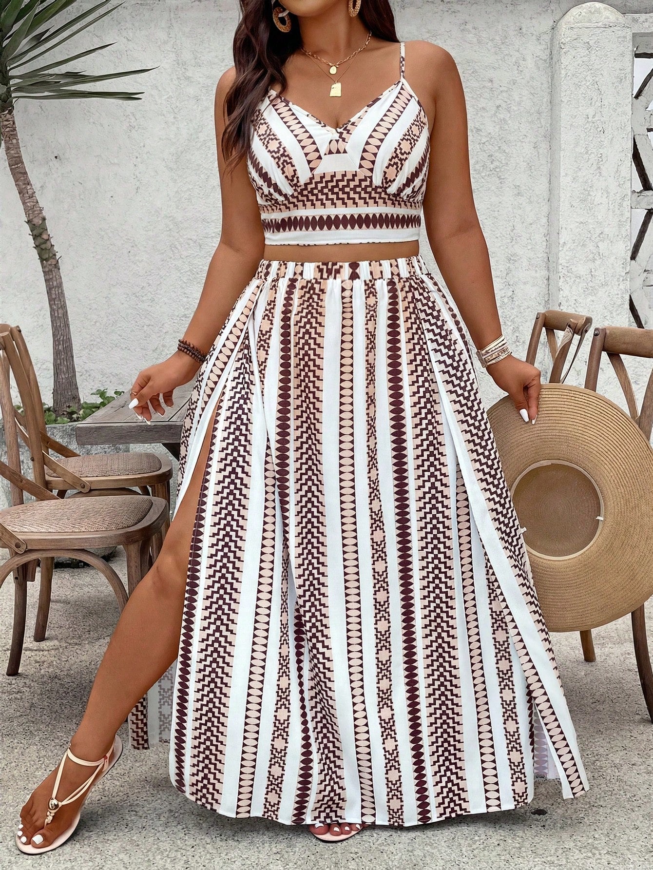 Conjunto Fenda Tropical  2 Peças Luna