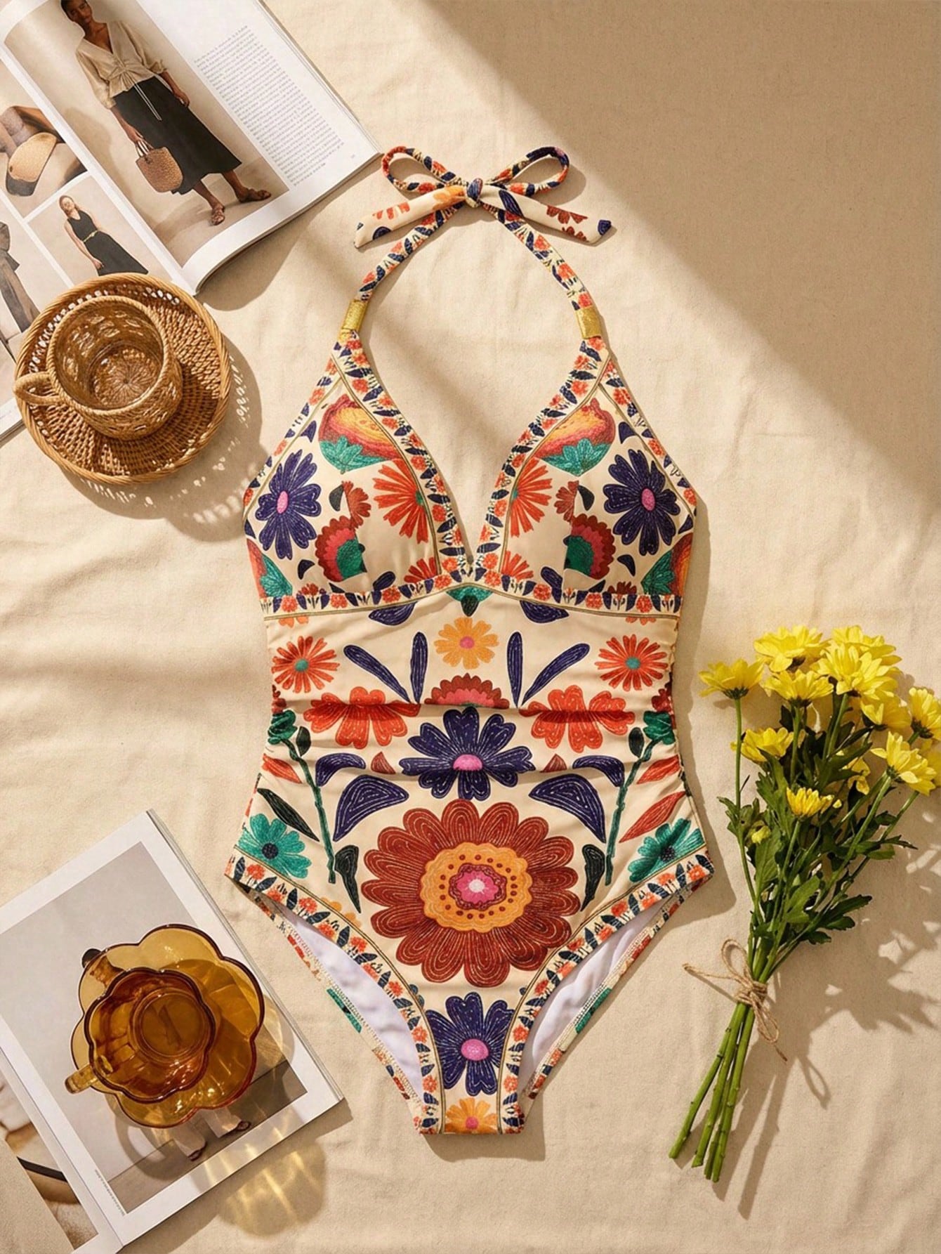 Maiô Plus Size Luxo Tropical Ísis