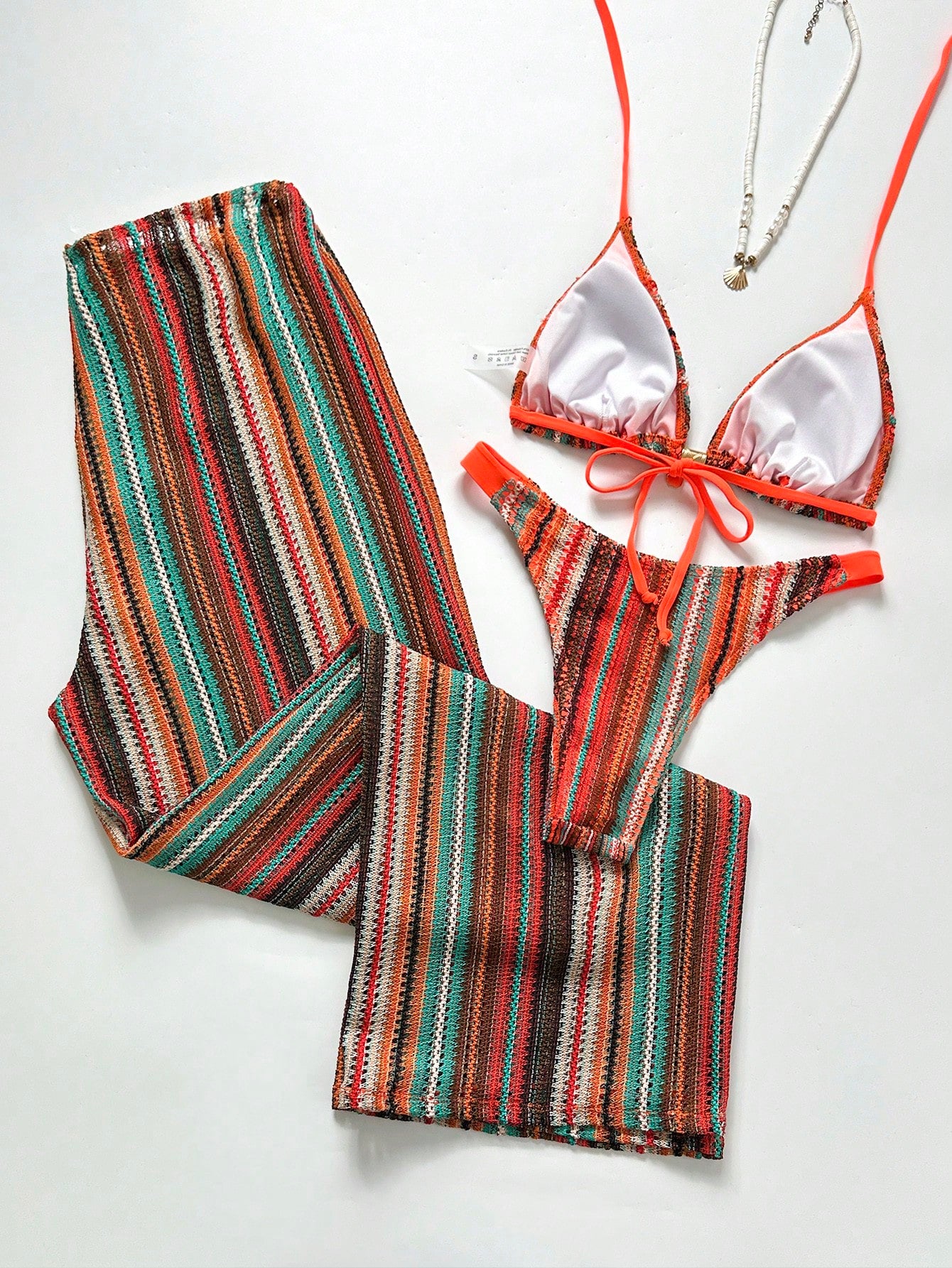 Conjunto Biquíni Tricô 3 Peças Mia
