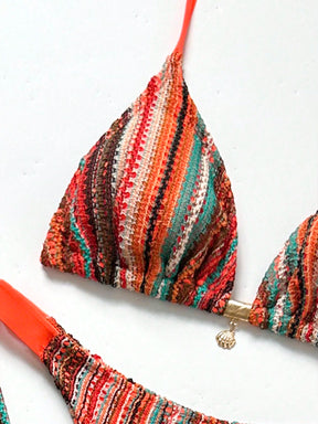 Conjunto Biquíni Tricô 3 Peças Mia