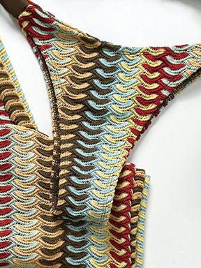 Conjunto Biquíni Tricô 3 Peças Mia