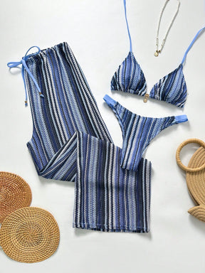 Conjunto Biquíni Tricô 3 Peças Mia