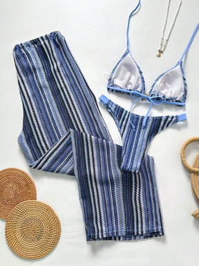 Conjunto Biquíni Tricô 3 Peças Mia