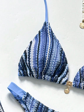 Conjunto Biquíni Tricô 3 Peças Mia