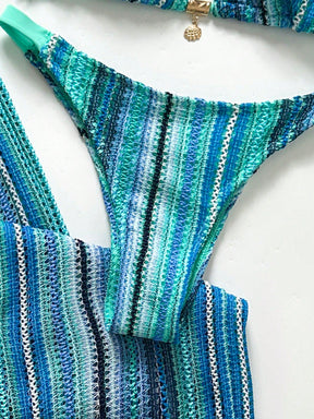 Conjunto Biquíni Tricô 3 Peças Mia