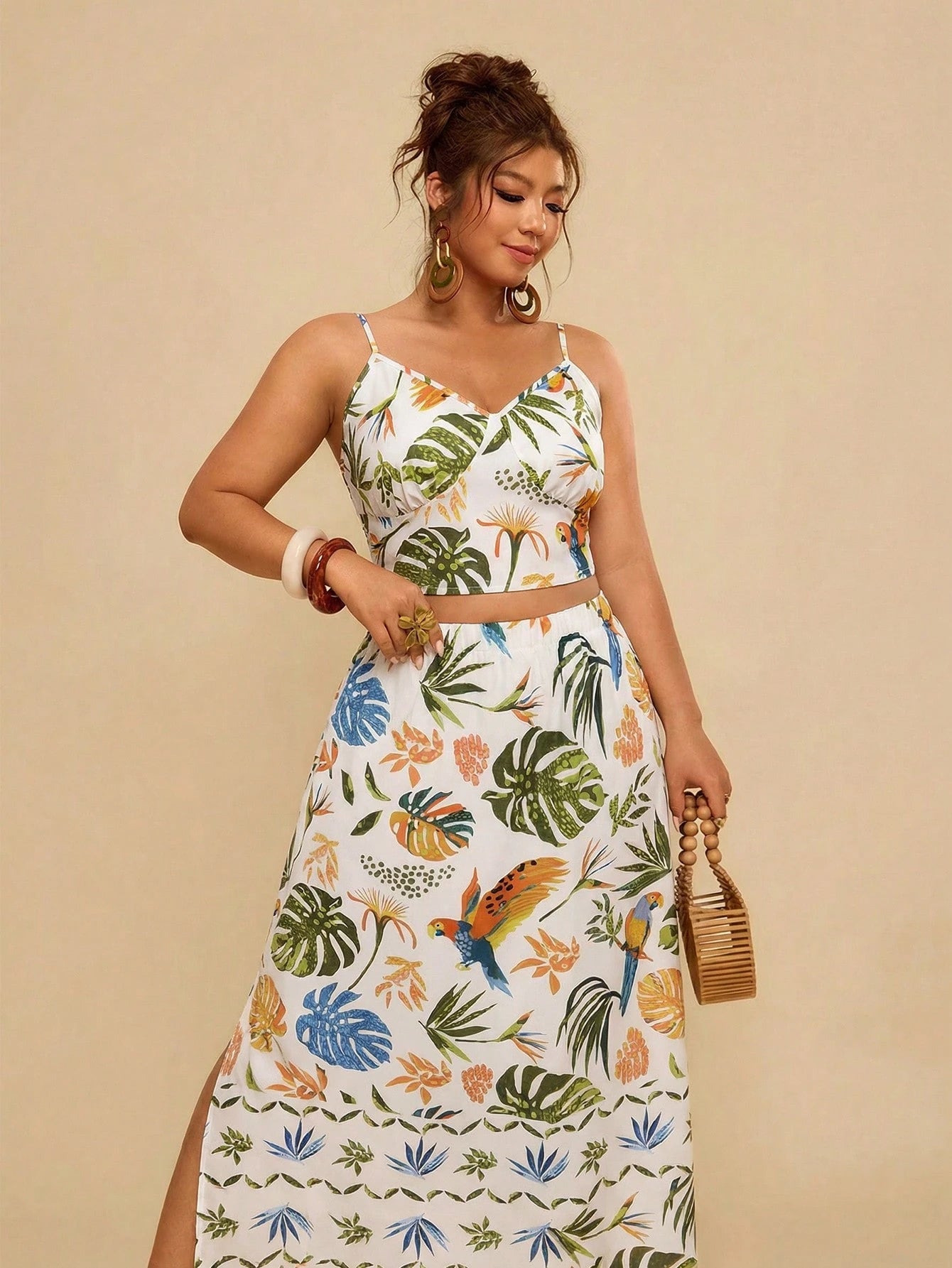 Conjunto Fenda Tropical  2 Peças Luna