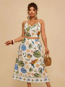 Conjunto Fenda Tropical  2 Peças Luna