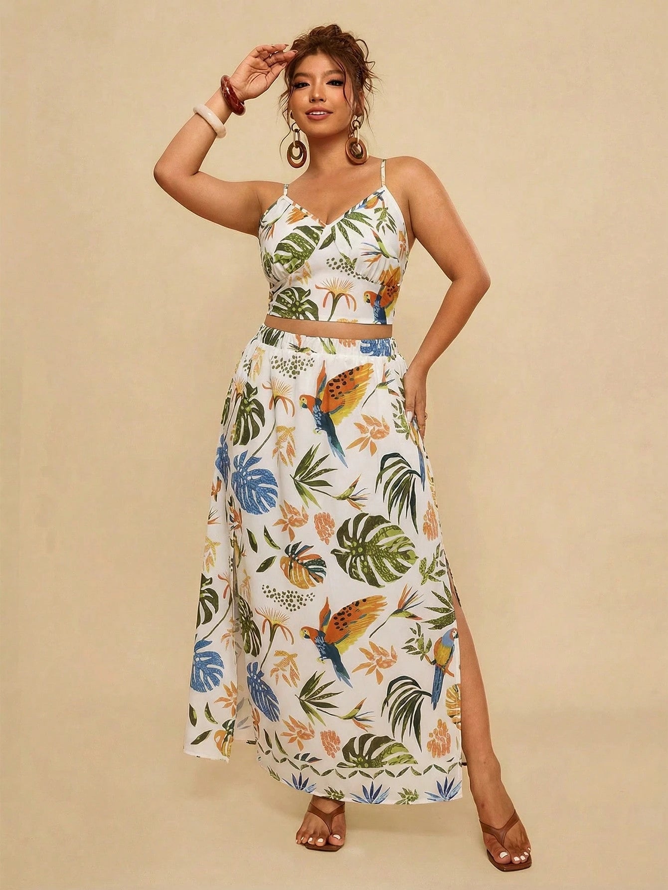 Conjunto Fenda Tropical  2 Peças Luna