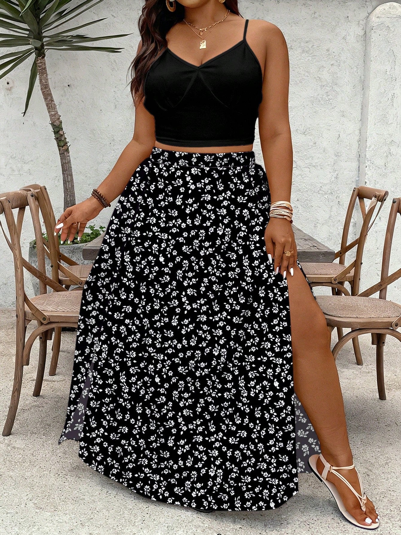 Conjunto Fenda Tropical  2 Peças Luna