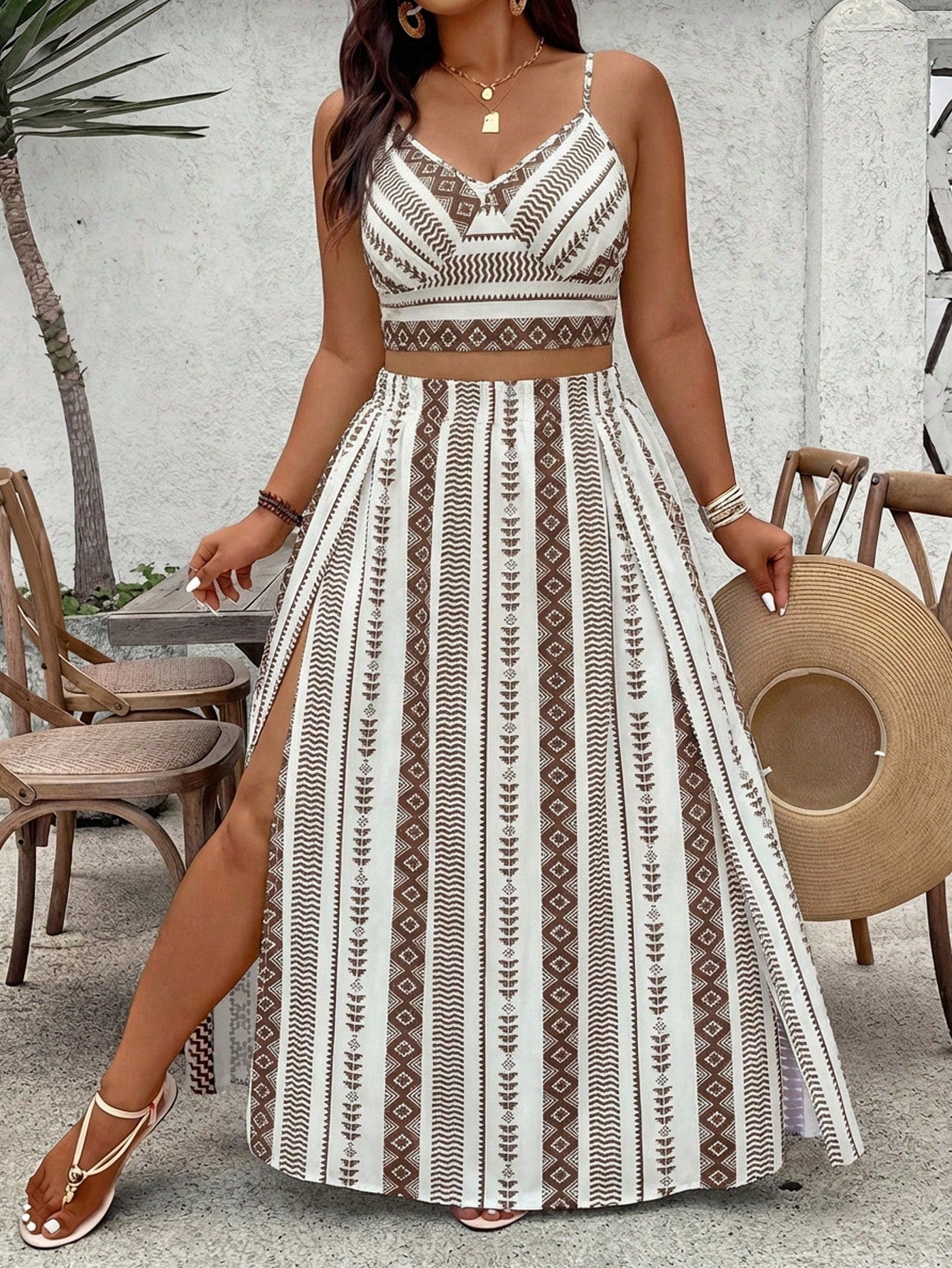 Conjunto Fenda Tropical  2 Peças Luna