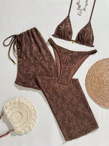 Conjunto 3 Peças Biquíni com Calça Resort Alinne