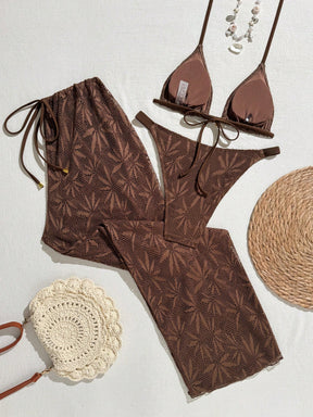 Conjunto 3 Peças Biquíni com Calça Resort Alinne