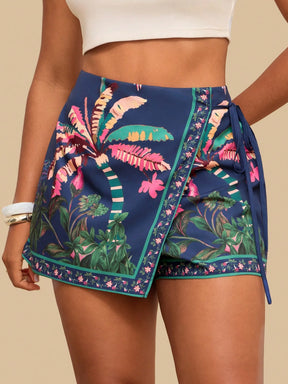 Shorts Casual de Praia Plus Size Zoe
