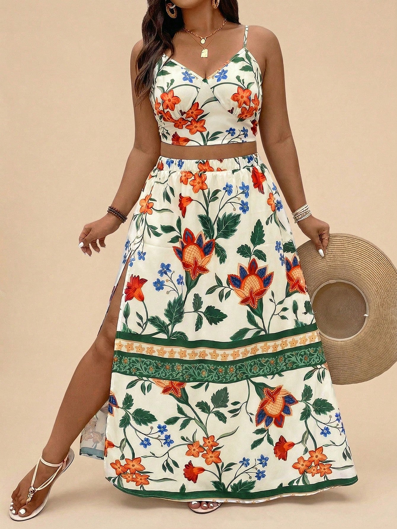 Conjunto Fenda Tropical  2 Peças Luna