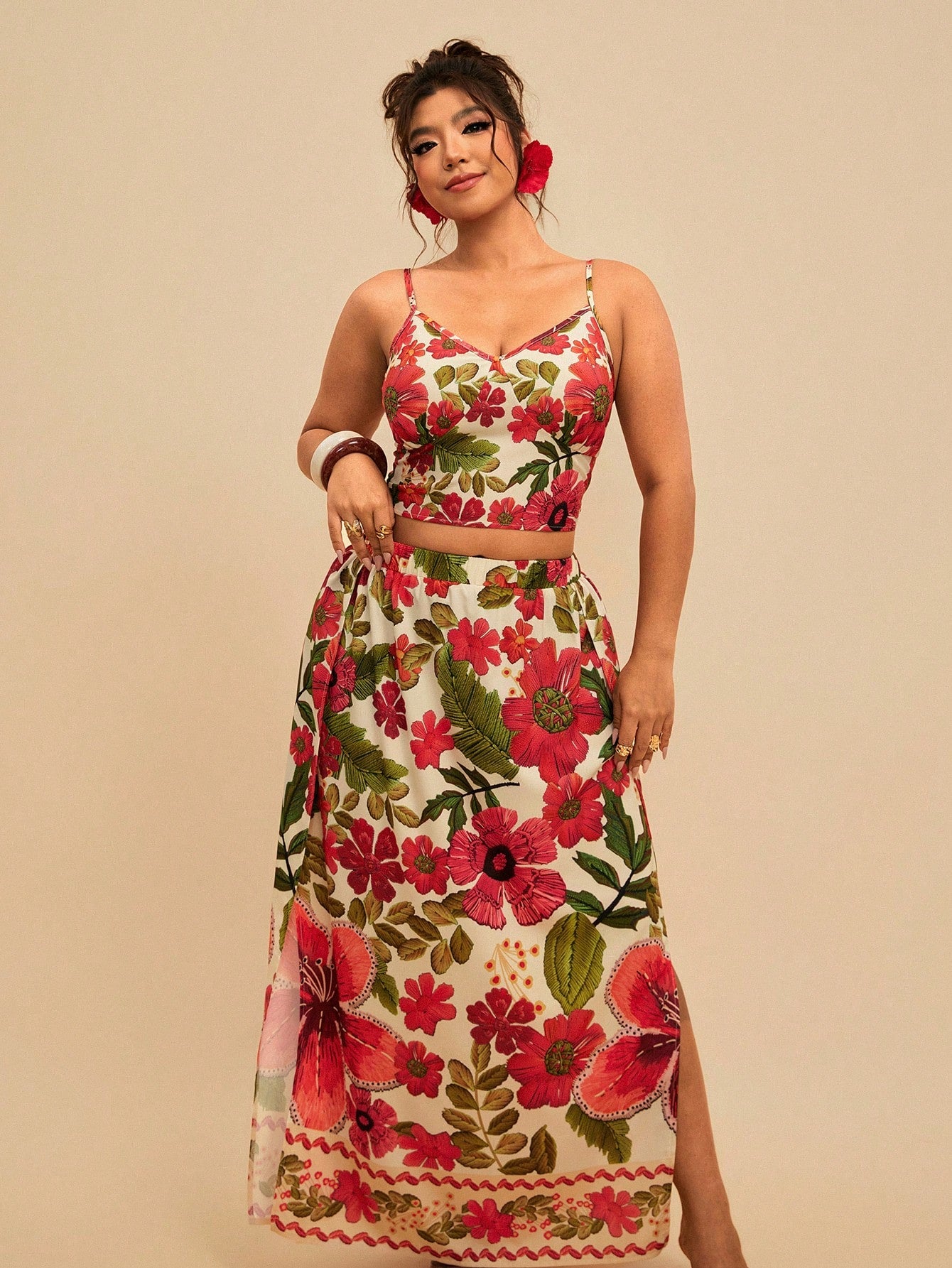 Conjunto Fenda Tropical  2 Peças Luna
