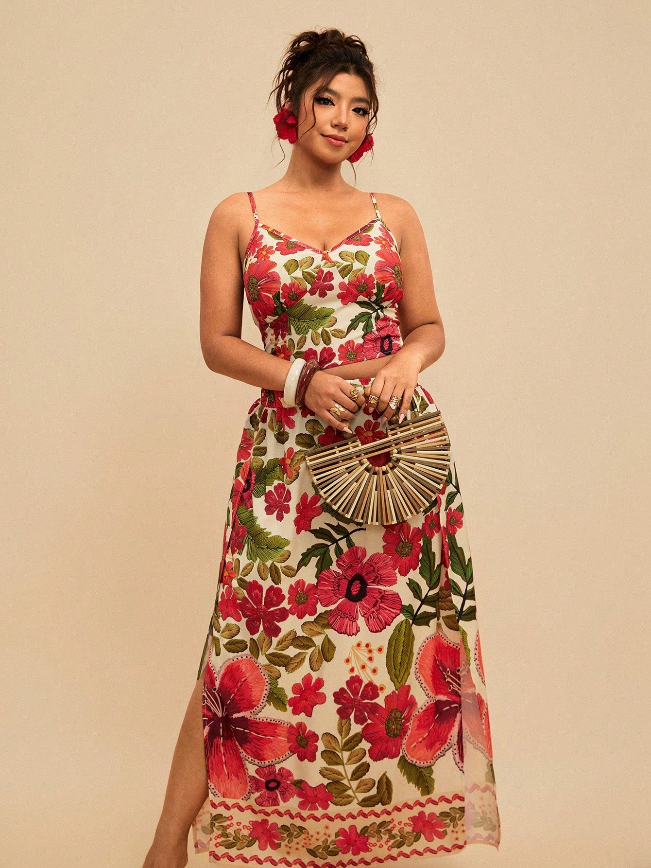 Conjunto Fenda Tropical  2 Peças Luna
