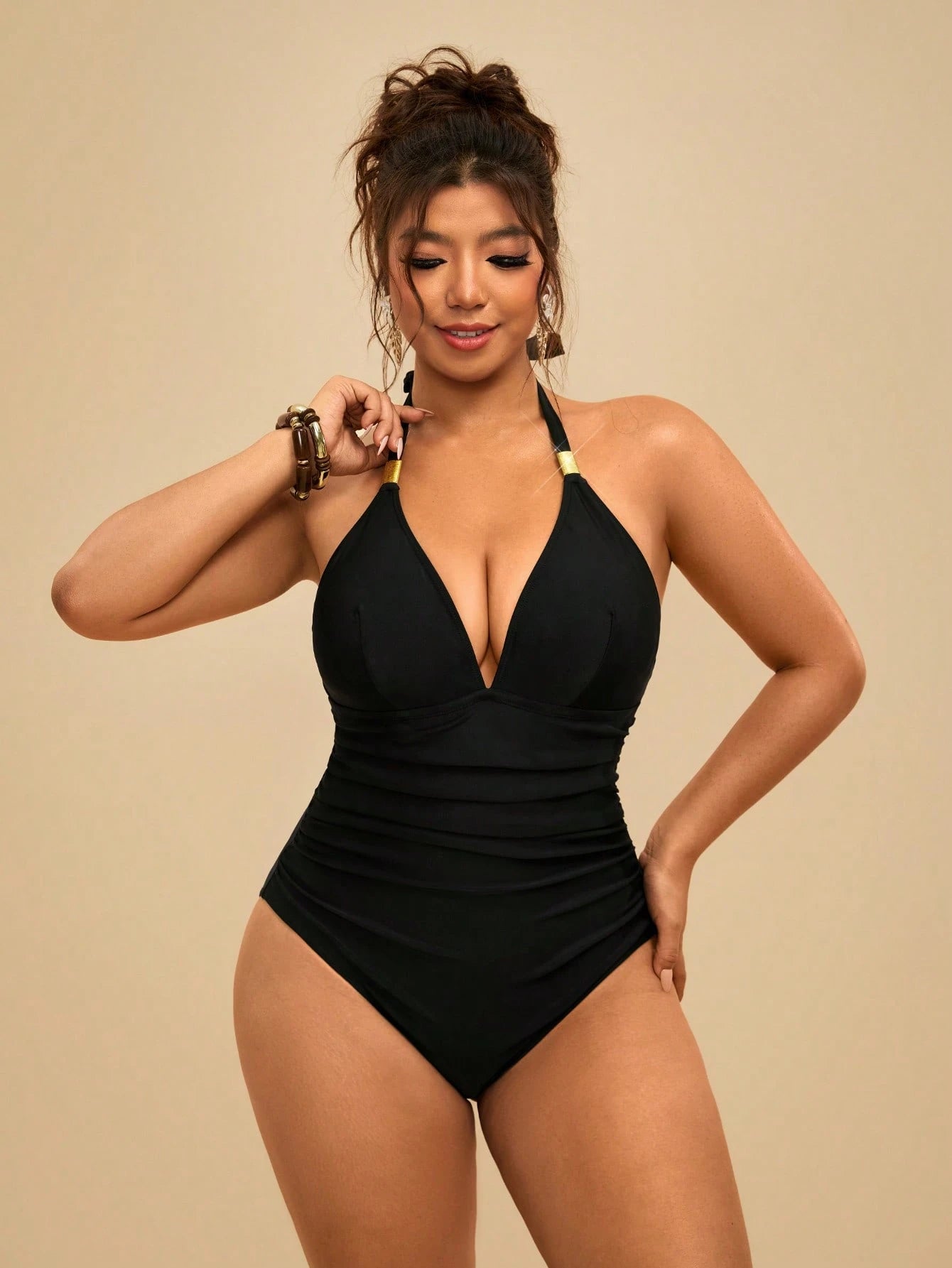 Maiô Plus Size Luxo Tropical Ísis