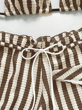 Conjunto Biquíni 3 Peças Tricô Resort