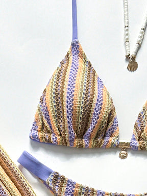 Conjunto Biquíni Tricô 3 Peças Mia